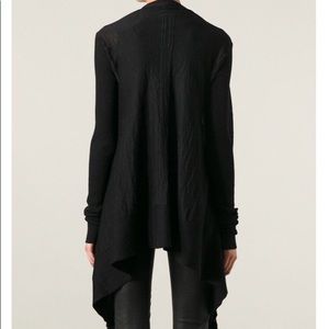 RICK OWENS Drape Cardigan LIMO FW11 100% merino/SM
